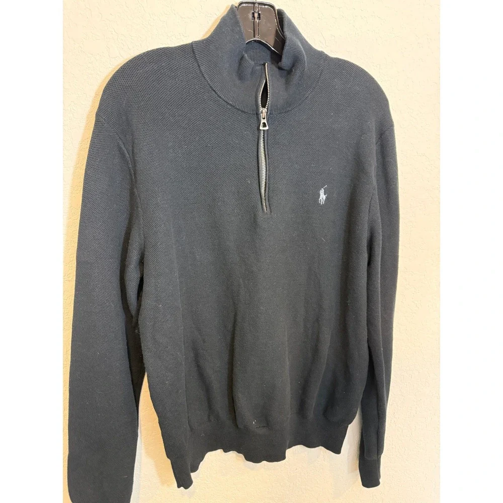 Polo Ralph‎ Lauren pull over 1/4 zip sweater size Large